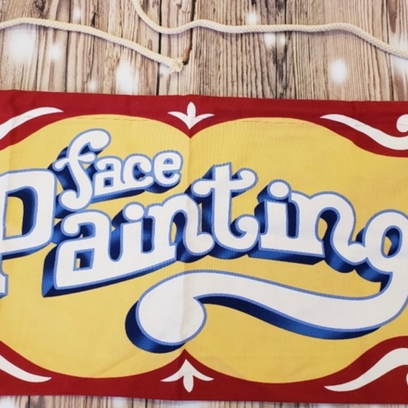 POTTERY BARN FACE PAINTING BANNER (NIP) - Picture 2 of 5